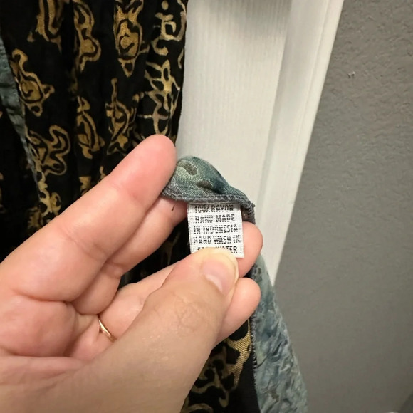 LotusTraders Peasant Maxi Off Shoulder Dress 3X - Picture 5 of 5